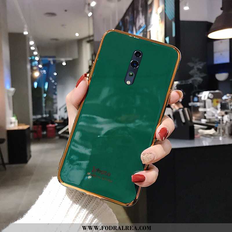 Fodral Oppo Reno Z Mjuk Skal Kreativa, Oppo Reno Z Silikon Plating Grön