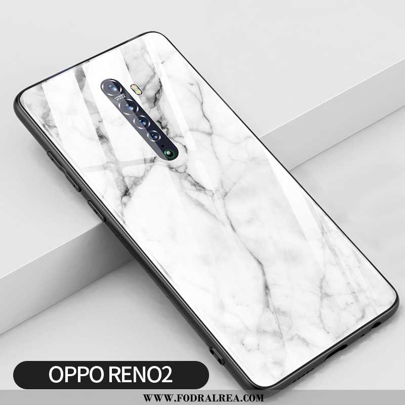 Fodral Oppo Reno2 Silikon Skal Enkel, Oppo Reno2 Glas Mobil Telefon Vita