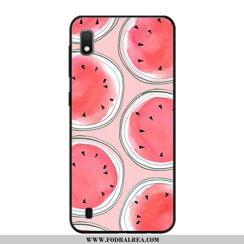 Fodral Samsung Galaxy A10 Kreativa Fallskydd Personlighet, Skal Samsung Galaxy A10 Tecknat Skydd Grö