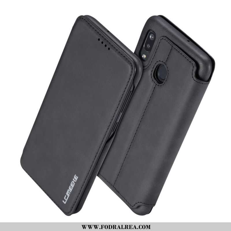 Fodral Samsung Galaxy A40 Läder Skal Fodral, Samsung Galaxy A40 Trend Fallskydd Röd