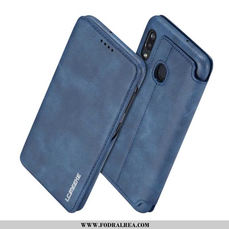 Fodral Samsung Galaxy A40 Läder Skal Fodral, Samsung Galaxy A40 Trend Fallskydd Röd