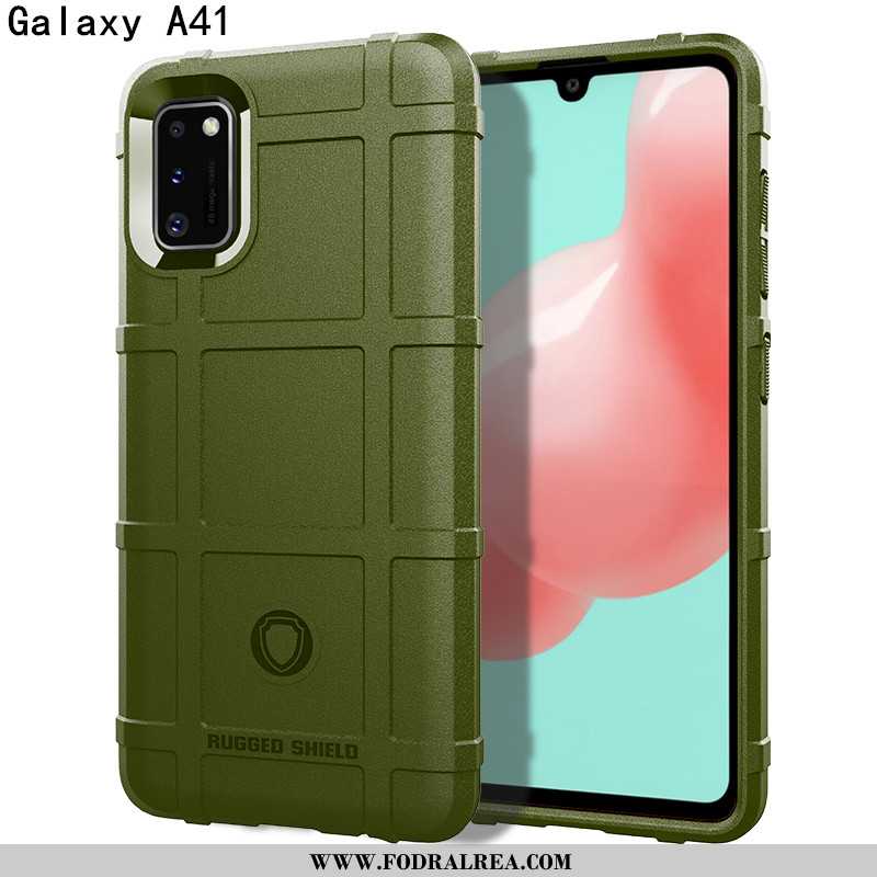 Fodral Samsung Galaxy A41 Kreativa Lyxiga, Skal Samsung Galaxy A41 Mjuk Mobil Telefon Grön