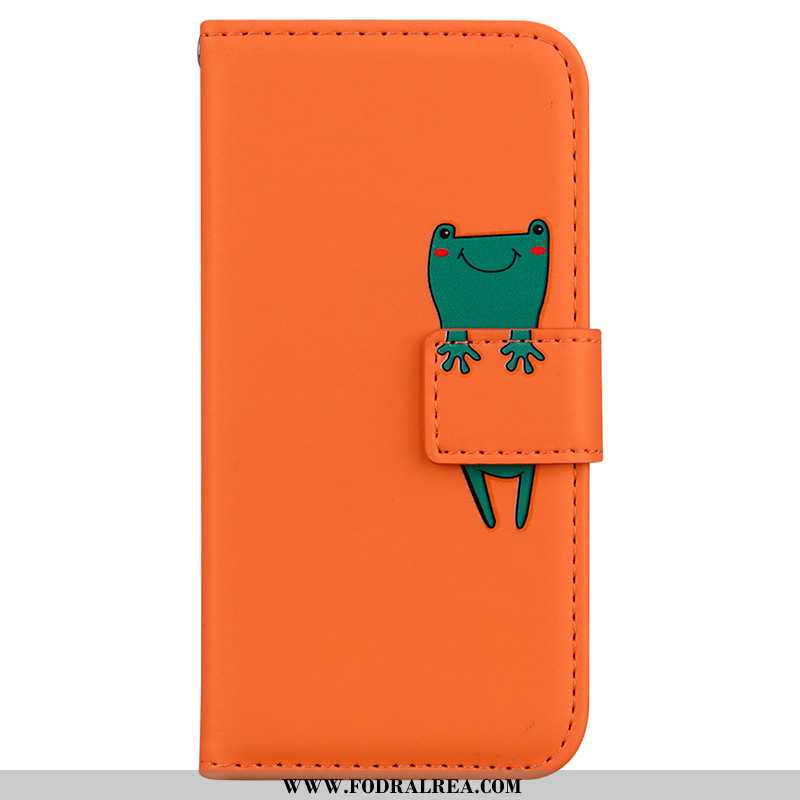 Fodral Samsung Galaxy A41 Vacker Tecknat Stjärna, Skal Samsung Galaxy A41 Skydd Djur Orange