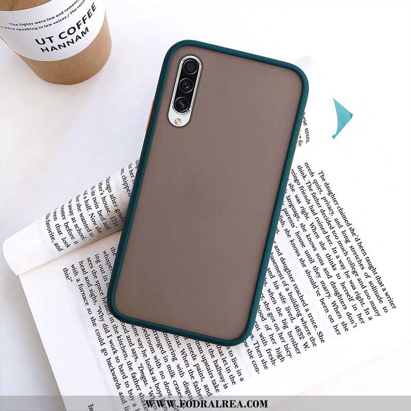 Fodral Samsung Galaxy A50s Kreativa Nubuck Fallskydd, Skal Samsung Galaxy A50s Trend Svart Svarta