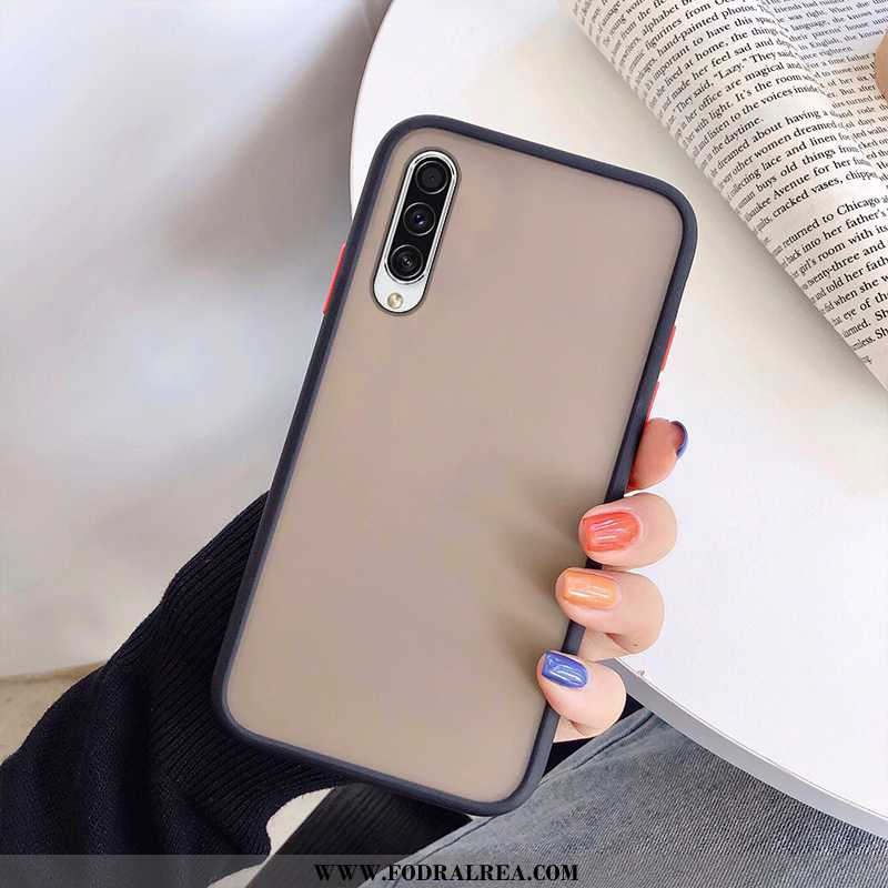 Fodral Samsung Galaxy A50s Kreativa Nubuck Fallskydd, Skal Samsung Galaxy A50s Trend Svart Svarta