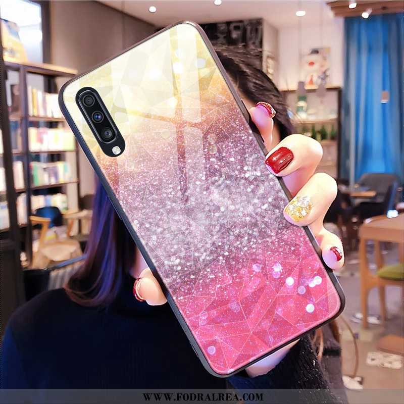 Fodral Samsung Galaxy A50s Stjärna Diamantform Rosa, Skal Samsung Galaxy A50s Mobil Telefon Rosa