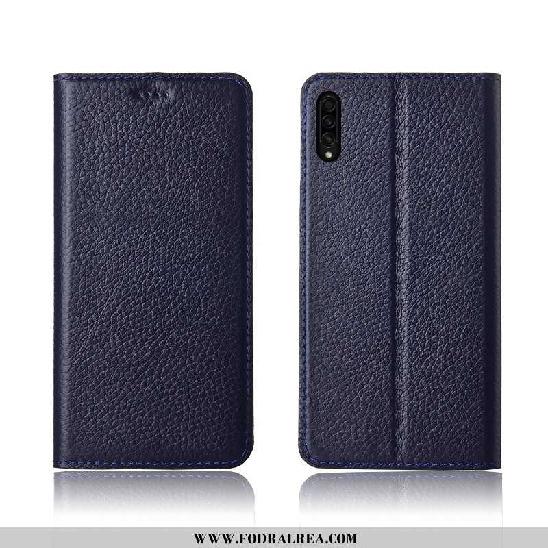 Fodral Samsung Galaxy A50s Äkta Läder Ny Nubuck, Skal Samsung Galaxy A50s Trend Silikon Khaki