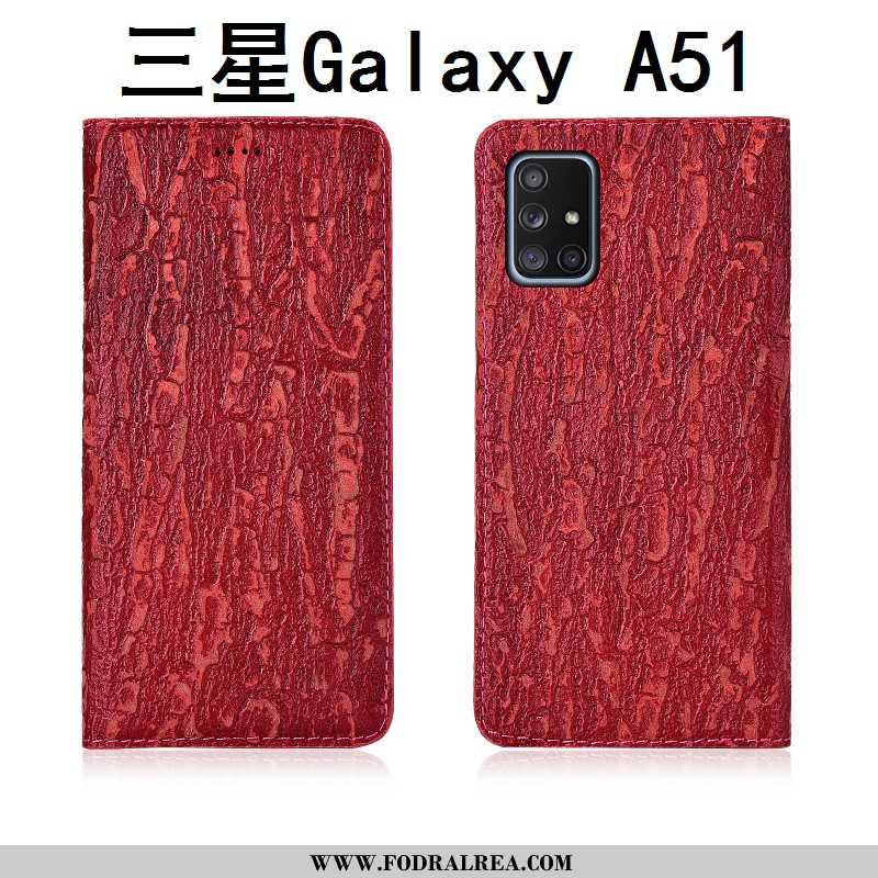 Fodral Samsung Galaxy A51 Silikon Fallskydd Stjärna, Skal Samsung Galaxy A51 Skydd Läder Svarta