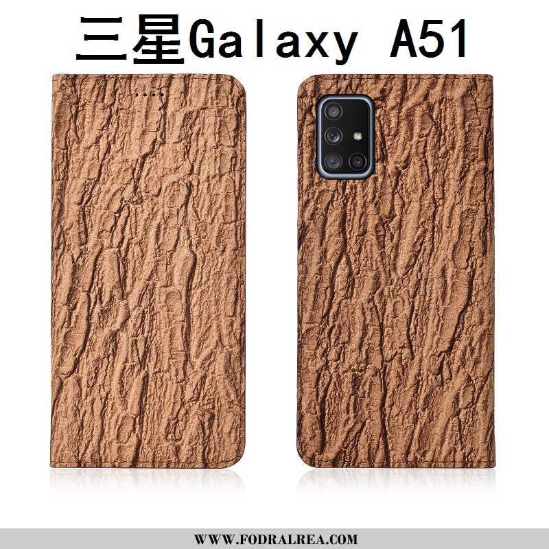 Fodral Samsung Galaxy A51 Silikon Fallskydd Stjärna, Skal Samsung Galaxy A51 Skydd Läder Svarta