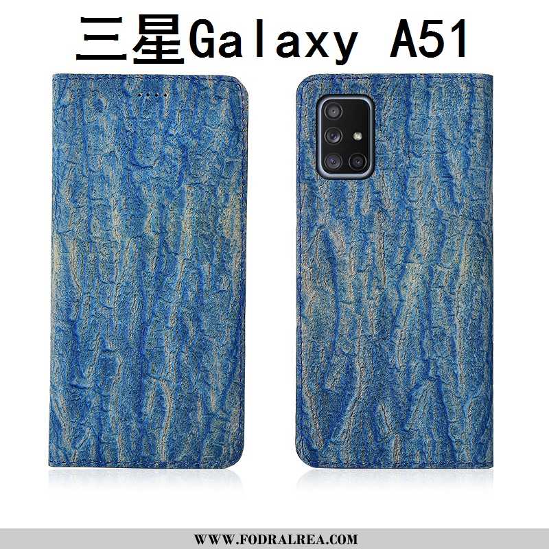 Fodral Samsung Galaxy A51 Silikon Fallskydd Stjärna, Skal Samsung Galaxy A51 Skydd Läder Svarta