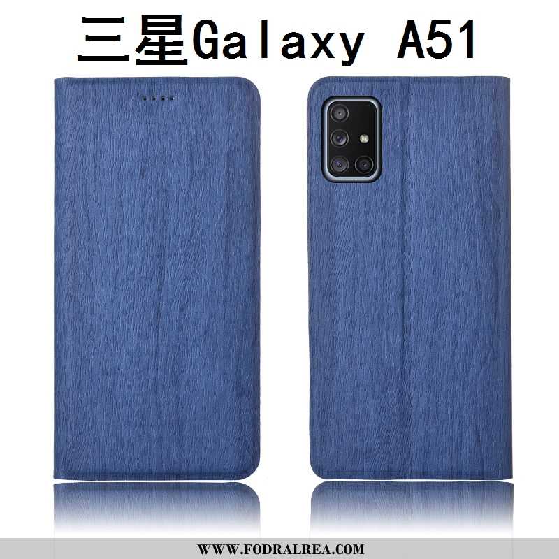 Fodral Samsung Galaxy A51 Silikon Mobil Telefon Stjärna, Skal Samsung Galaxy A51 Skydd Tree Blå