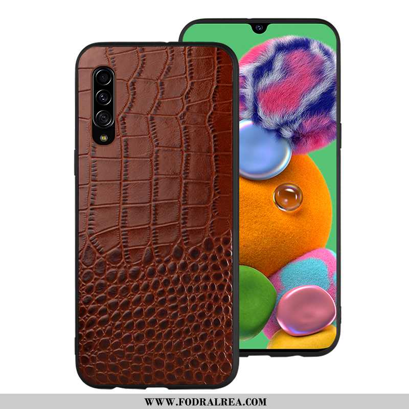 Fodral Samsung Galaxy A70 Lyxiga Mobil Telefon Trend, Skal Samsung Galaxy A70 Personlighet Krokodilm