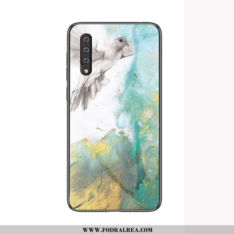 Fodral Samsung Galaxy A70 Mjuk Mobil Telefon Fallskydd, Skal Samsung Galaxy A70 Skydd Stjärna Blå