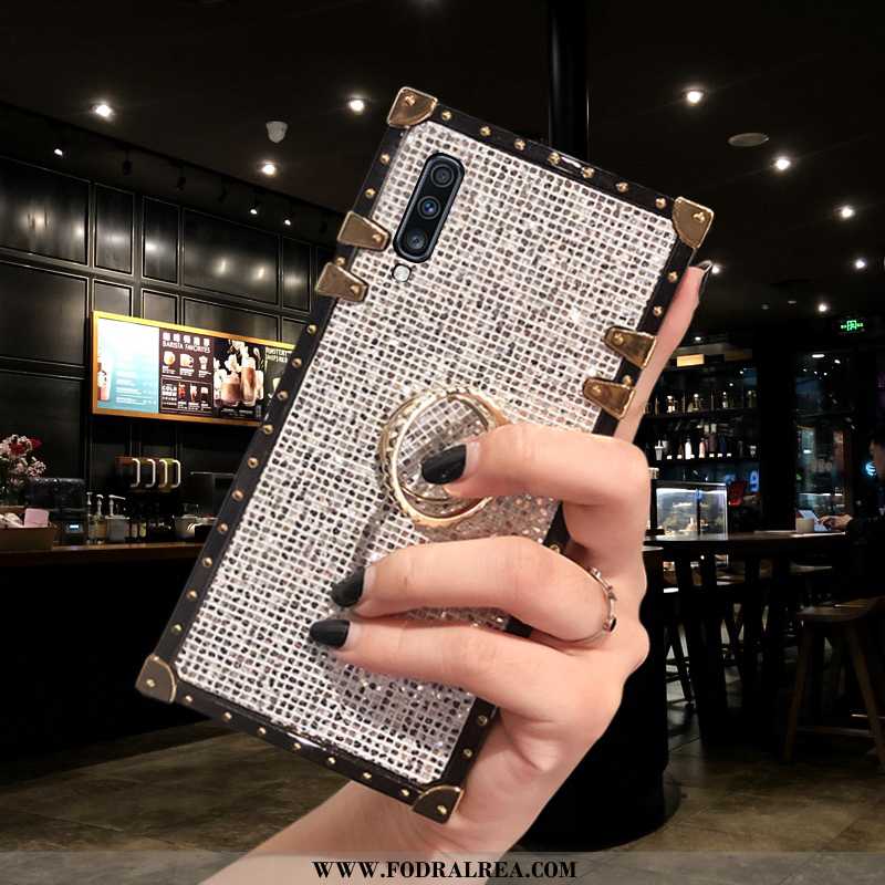 Fodral Samsung Galaxy A70 Mode Skal Stjärna, Samsung Galaxy A70 Med Strass Pulver Guld