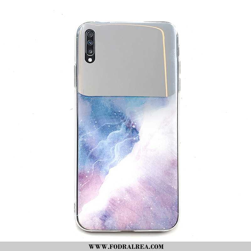 Fodral Samsung Galaxy A70 Personlighet Plating Vit, Skal Samsung Galaxy A70 Kreativa Hård Vita