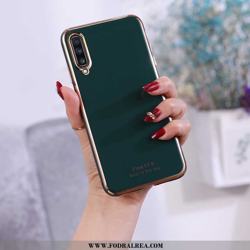 Fodral Samsung Galaxy A70 Skydd Mjuk Fodral, Skal Samsung Galaxy A70 Trend Grön