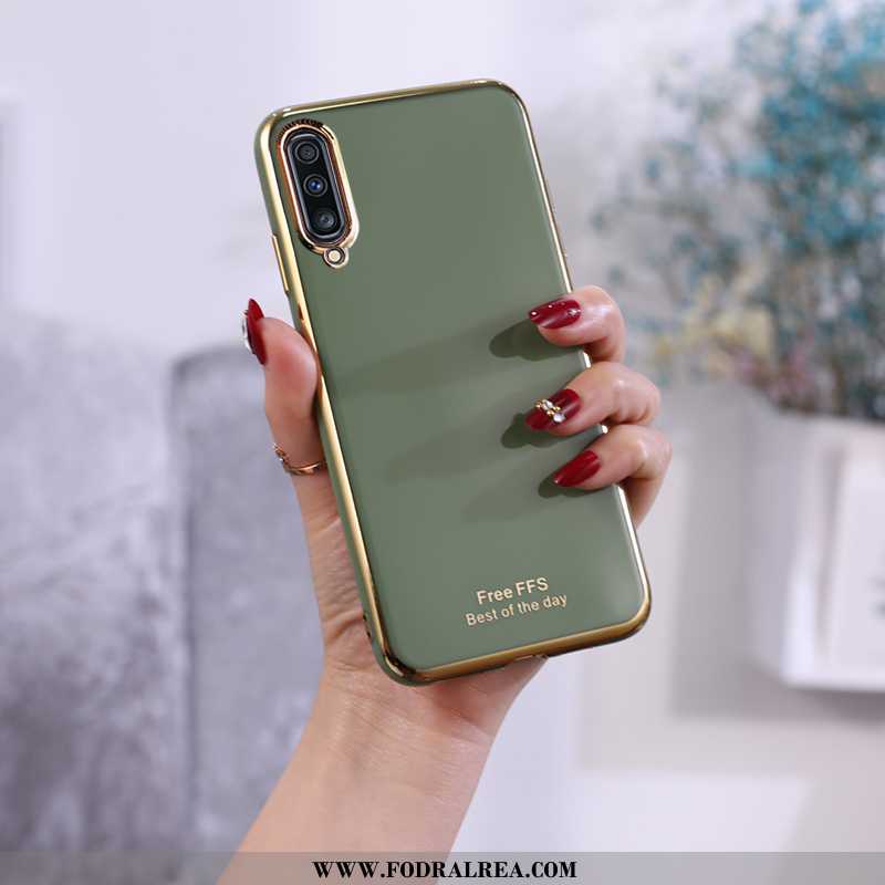 Fodral Samsung Galaxy A70 Skydd Mjuk Fodral, Skal Samsung Galaxy A70 Trend Grön