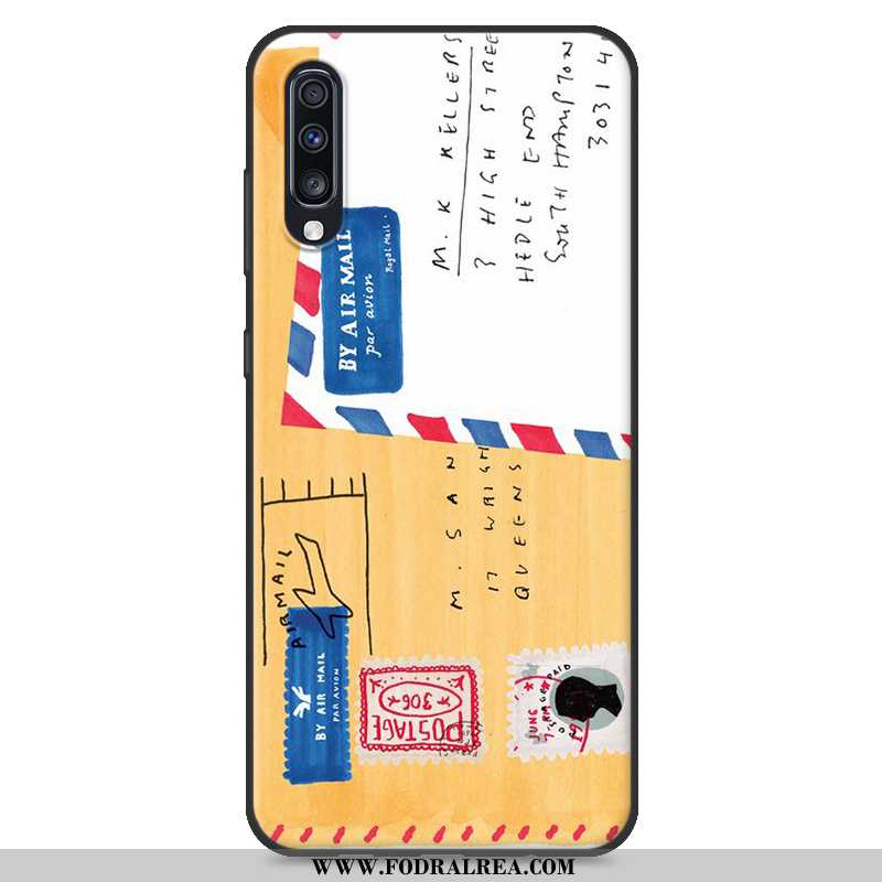 Fodral Samsung Galaxy A70 Trend Scratch Fodral, Skal Samsung Galaxy A70 Mjuk Skydd Gul