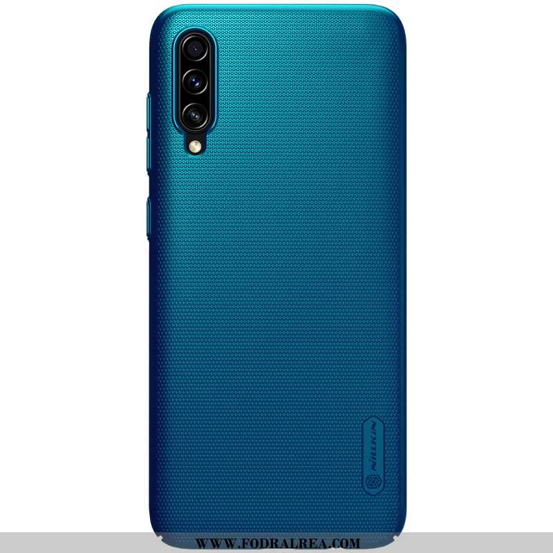 Fodral Samsung Galaxy A70 Tunn Mobil Telefon, Skal Samsung Galaxy A70 Skydd Nubuck Blå