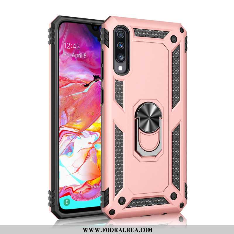 Fodral Samsung Galaxy A70s Mjuk Ring, Skal Samsung Galaxy A70s Silikon Magnetic Rosa