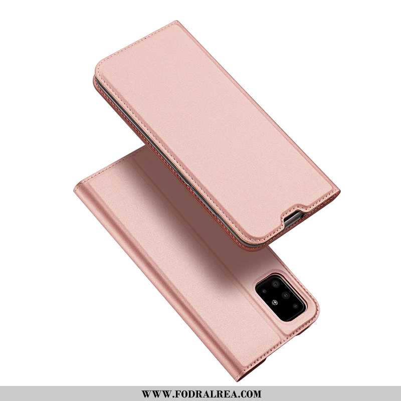 Fodral Samsung Galaxy A71 Tunn Rosa Skal, Skal Samsung Galaxy A71 Läderfodral Kort