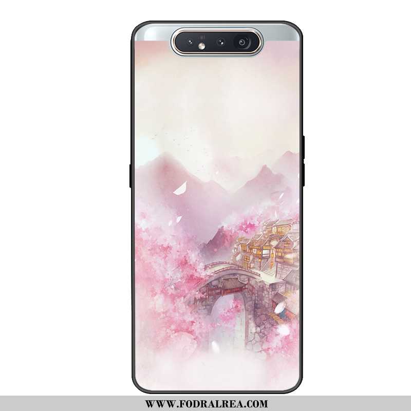 Fodral Samsung Galaxy A80 Silikon Fallskydd, Skal Samsung Galaxy A80 Skydd Mobil Telefon Grön