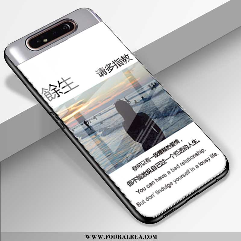 Fodral Samsung Galaxy A80 Skydd Skal Stjärna, Samsung Galaxy A80 Glas Gul