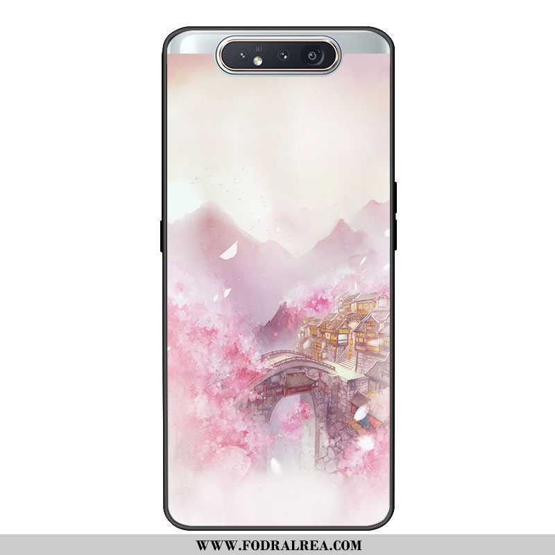 Fodral Samsung Galaxy A80 Trend Kyla, Skal Samsung Galaxy A80 Mjuk Stjärna Rosa