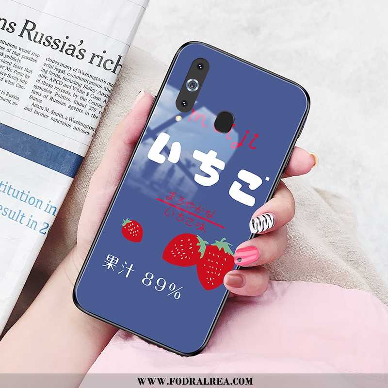 Fodral Samsung Galaxy A8s Glas Stjärna Ny, Skal Samsung Galaxy A8s Hård Röd