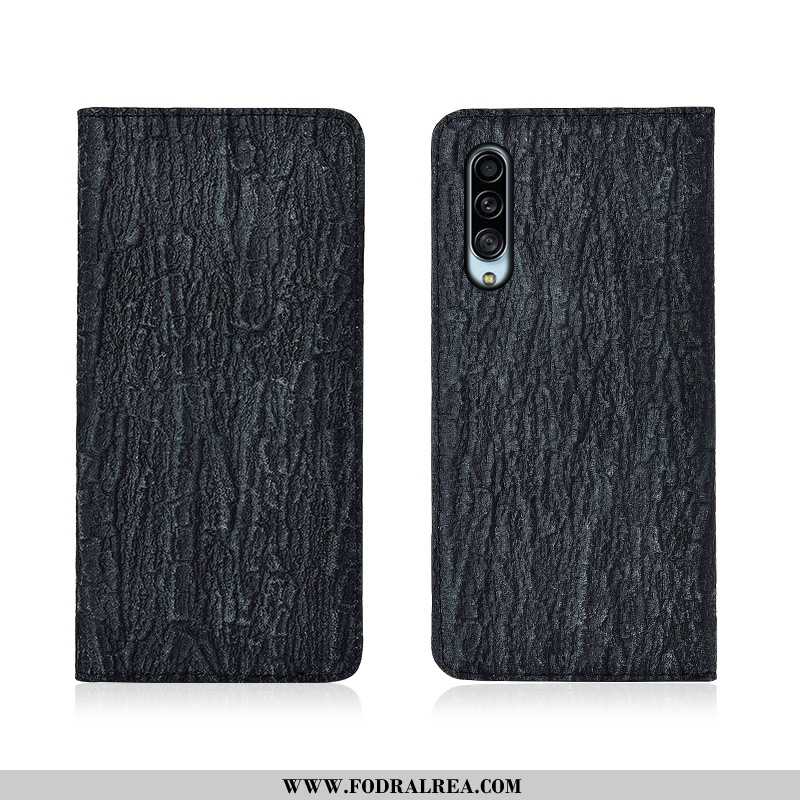 Fodral Samsung Galaxy A90 5g Läderfodral Skal Mobil Telefon, Samsung Galaxy A90 5g Nubuck Silikon Gr