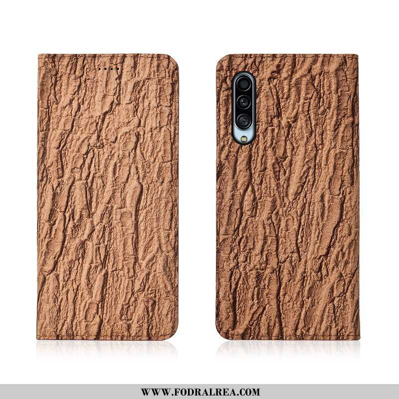 Fodral Samsung Galaxy A90 5g Läderfodral Skal Mobil Telefon, Samsung Galaxy A90 5g Nubuck Silikon Gr