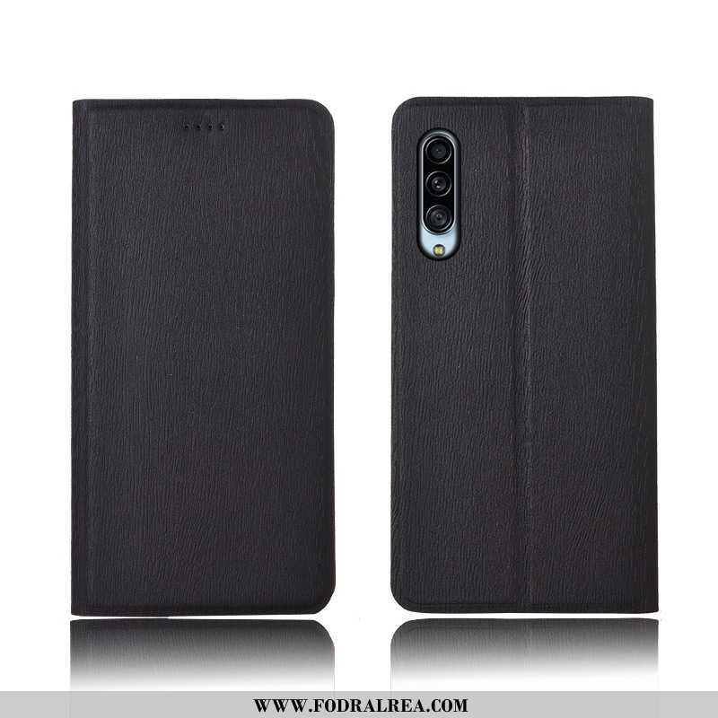 Fodral Samsung Galaxy A90 5g Läderfodral Stjärna Mönster, Skal Samsung Galaxy A90 5g Nubuck Silikon 