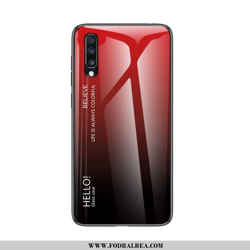 Fodral Samsung Galaxy A90 5g Super Net Red Glas, Skal Samsung Galaxy A90 5g Tunn Hård Svarta