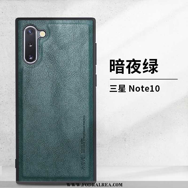 Fodral Samsung Galaxy Note 10 Mönster Enkel Ny, Skal Samsung Galaxy Note 10 Trend Stjärna Grön