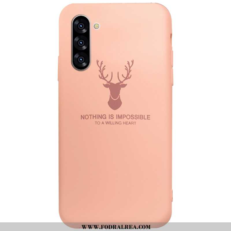 Fodral Samsung Galaxy Note 10 Skydd Tecknat Elk, Skal Samsung Galaxy Note 10 Mode Stjärna Rosa