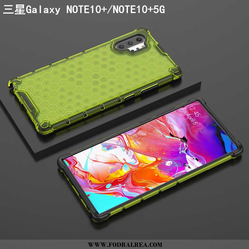 Fodral Samsung Galaxy Note 10+ Tunn Skal Transparent, Samsung Galaxy Note 10+ Skydd Grön