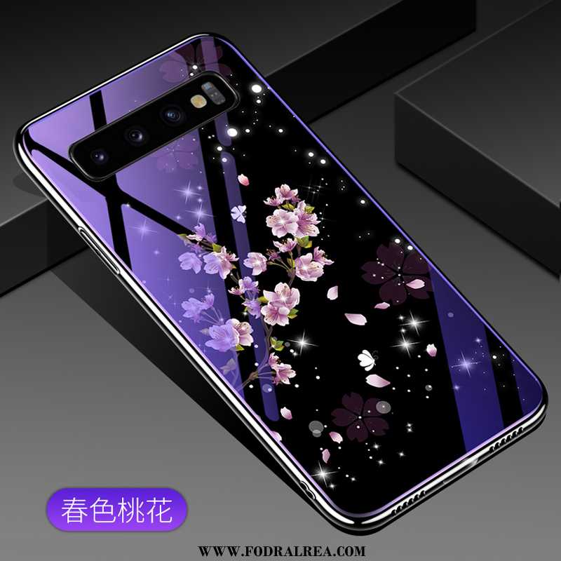 Fodral Samsung Galaxy S10 Glas Purpur Spegel, Skal Samsung Galaxy S10 Personlighet Högt Utbud Lila