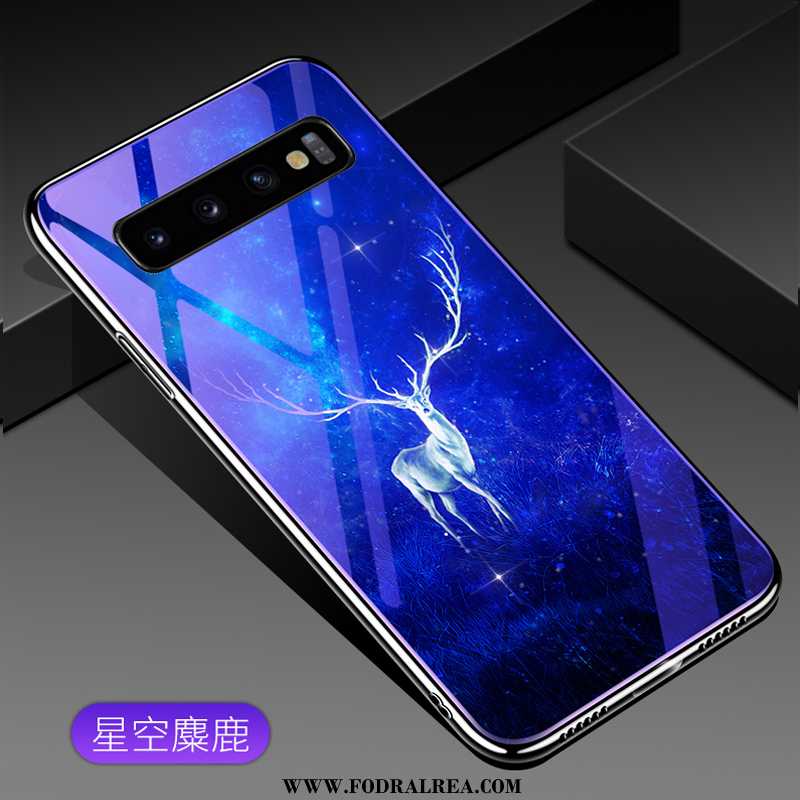 Fodral Samsung Galaxy S10 Glas Purpur Spegel, Skal Samsung Galaxy S10 Personlighet Högt Utbud Lila