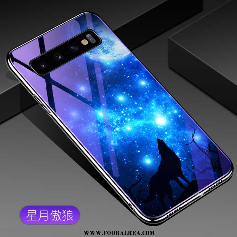 Fodral Samsung Galaxy S10 Glas Purpur Spegel, Skal Samsung Galaxy S10 Personlighet Högt Utbud Lila