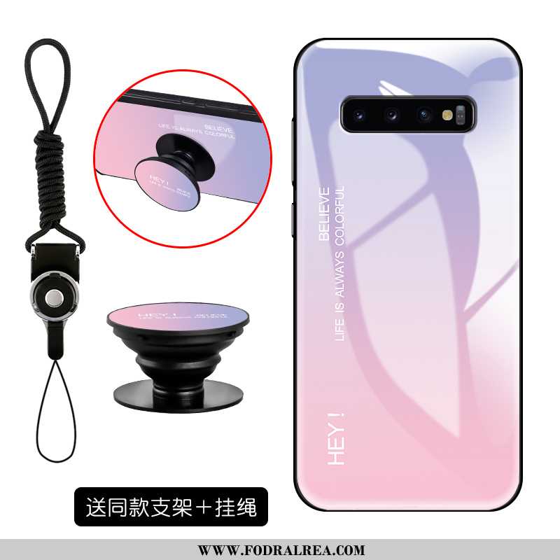 Fodral Samsung Galaxy S10 Kreativa Rosa Mobil Telefon, Skal Samsung Galaxy S10 Trend Glas