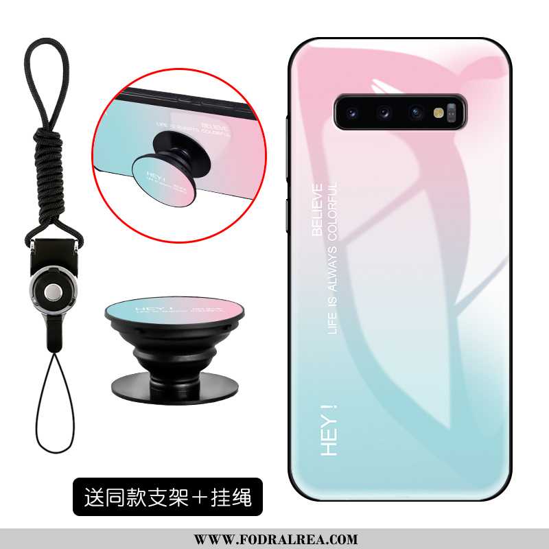 Fodral Samsung Galaxy S10 Kreativa Rosa Mobil Telefon, Skal Samsung Galaxy S10 Trend Glas