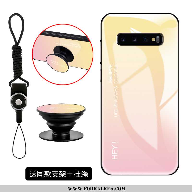 Fodral Samsung Galaxy S10 Kreativa Rosa Mobil Telefon, Skal Samsung Galaxy S10 Trend Glas