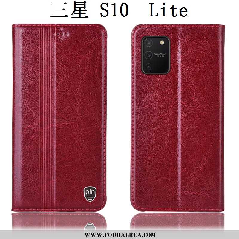 Fodral Samsung Galaxy S10 Lite Skydd Stjärna Skal, Skal Samsung Galaxy S10 Lite Läderfodral Brun