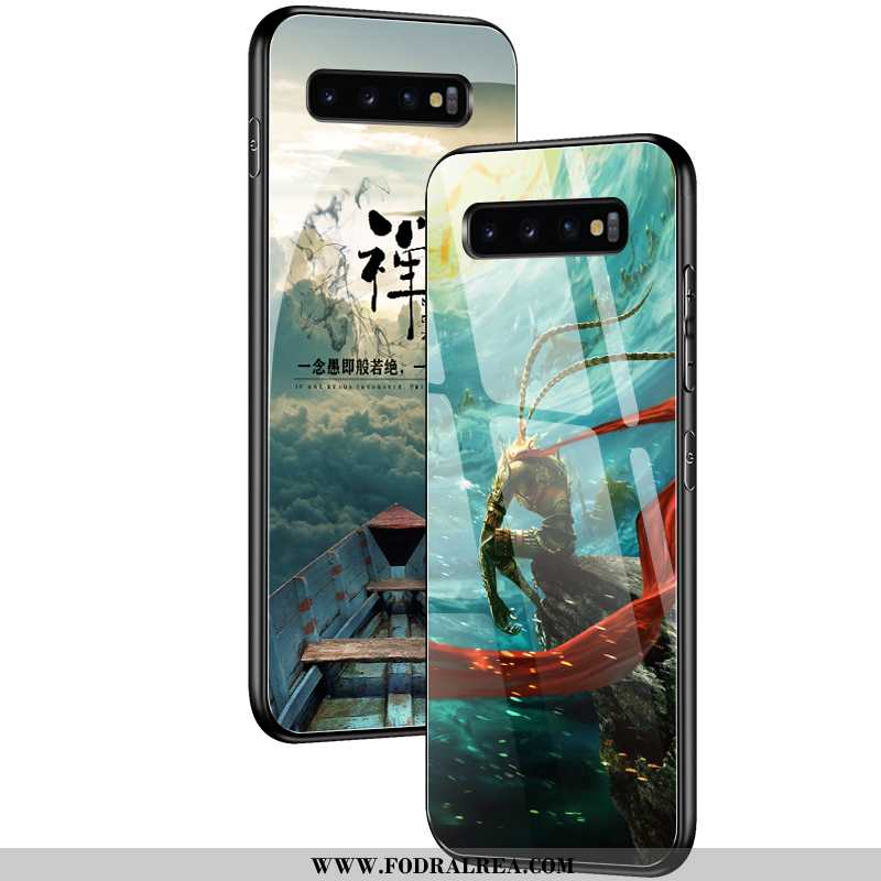 Fodral Samsung Galaxy S10 Mode Trend Par, Skal Samsung Galaxy S10 Personlighet Grön