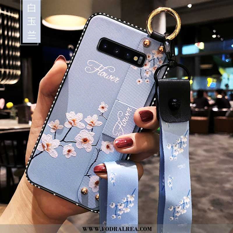 Fodral Samsung Galaxy S10 Skydd Mobil Telefon Fallskydd, Skal Samsung Galaxy S10 Hängsmycken Blommor