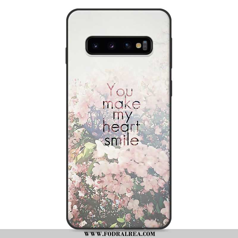 Fodral Samsung Galaxy S10 Vacker Silikon, Skal Samsung Galaxy S10 Mjuk Stjärna Vita