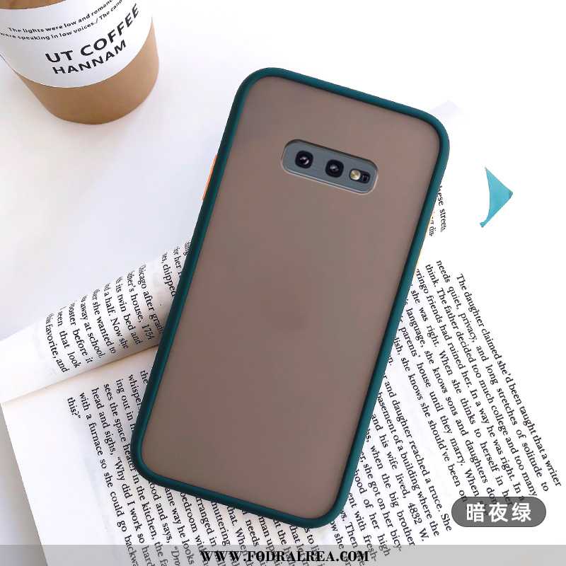 Fodral Samsung Galaxy S10e Nubuck Mjuk Enkel, Skal Samsung Galaxy S10e Kreativa Silikon Röd