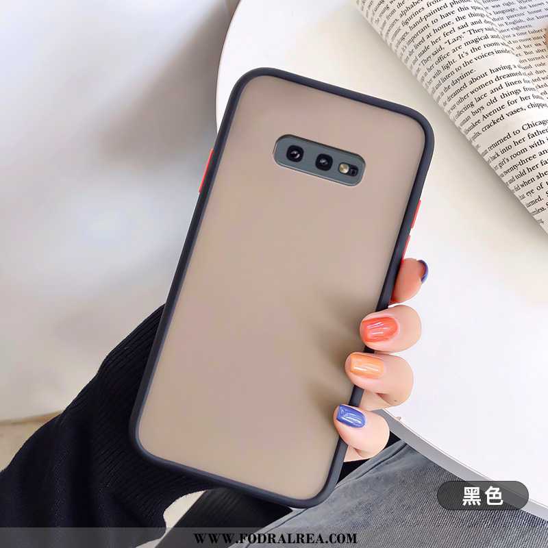 Fodral Samsung Galaxy S10e Nubuck Mjuk Enkel, Skal Samsung Galaxy S10e Kreativa Silikon Röd