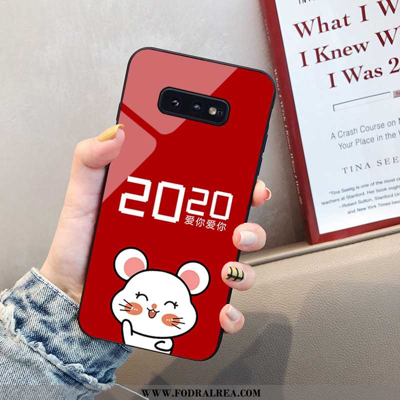 Fodral Samsung Galaxy S10e Tecknat Fallskydd Glas, Skal Samsung Galaxy S10e Trend Net Red Röd