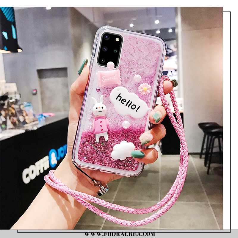 Fodral Samsung Galaxy S20+ Tunn Stjärna Nubuck, Skal Samsung Galaxy S20+ Mjuk Kreativa Rosa